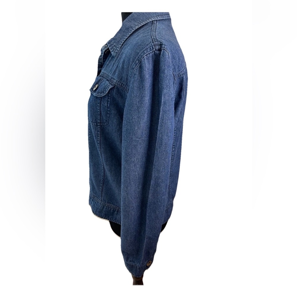 Hennes collection lightweight ladies size 10 blue denim jacket/Shirt/Shacket - Picture 4 of 12